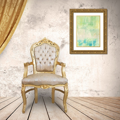 Serus I Gold Ornate Wood Framed Art Print with Double Matting by Jachimiec, Sue