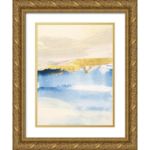 Pampa I Gold Ornate Wood Framed Art Print with Double Matting by Jachimiec, Sue