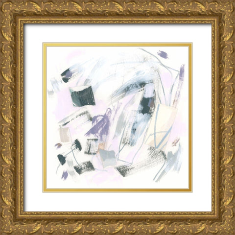 Periwinkle Constellation II Gold Ornate Wood Framed Art Print with Double Matting by Vess, June Erica