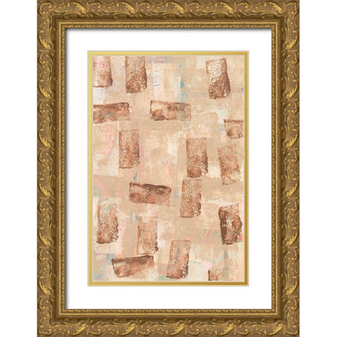 Hiding Hues I Gold Ornate Wood Framed Art Print with Double Matting by Moore, Regina