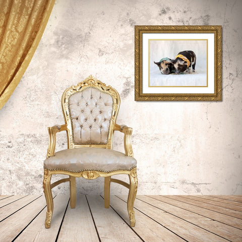 Fiona And Ferdinand IV Gold Ornate Wood Framed Art Print with Double Matting by Soderman, Tania