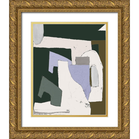 Custom The Olive Press Room Gold Ornate Wood Framed Art Print with Double Matting by Delamater, Rob
