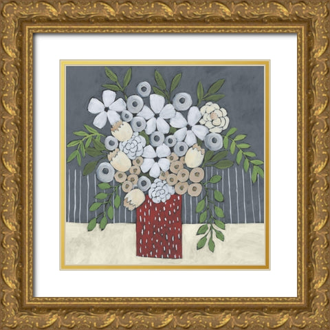 Flowers For You I Gold Ornate Wood Framed Art Print with Double Matting by Moore, Regina