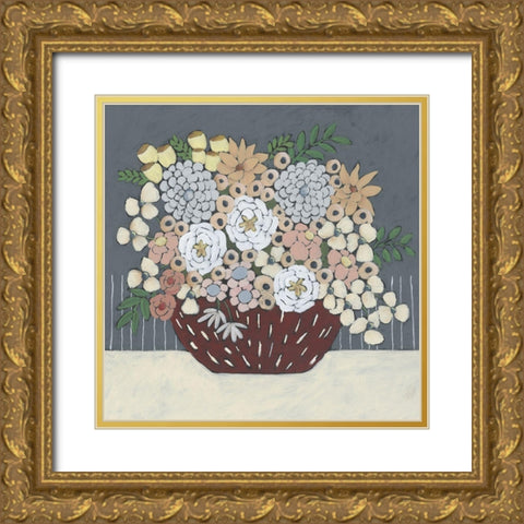 Flowers For You II Gold Ornate Wood Framed Art Print with Double Matting by Moore, Regina