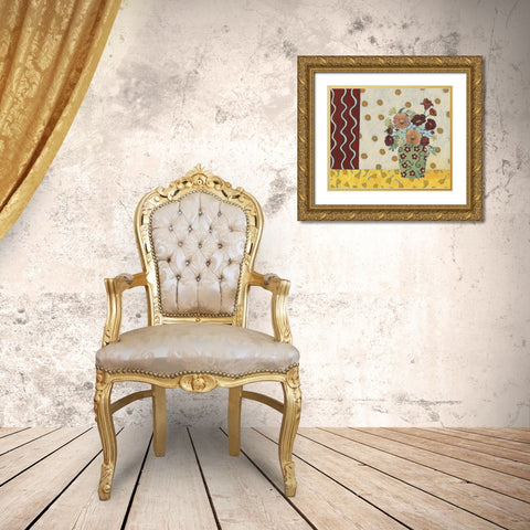 Flowerscape II Gold Ornate Wood Framed Art Print with Double Matting by Moore, Regina