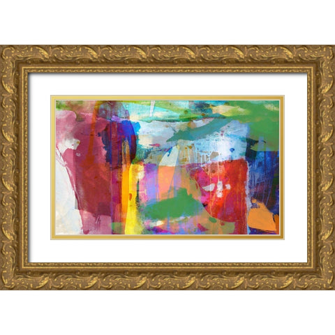 Adventure 22 Gold Ornate Wood Framed Art Print with Double Matting by Jasper, Sisa