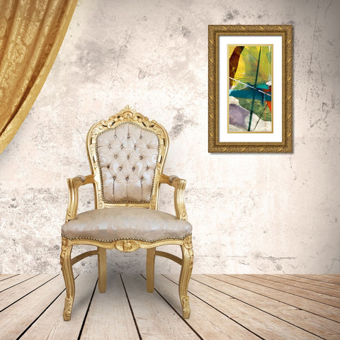 Shattered I Gold Ornate Wood Framed Art Print with Double Matting by Jasper, Sisa