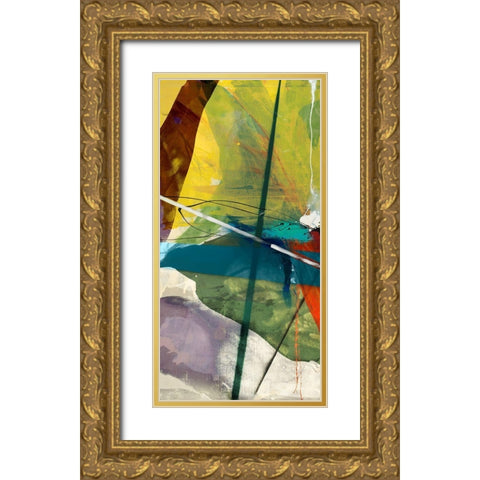 Shattered I Gold Ornate Wood Framed Art Print with Double Matting by Jasper, Sisa