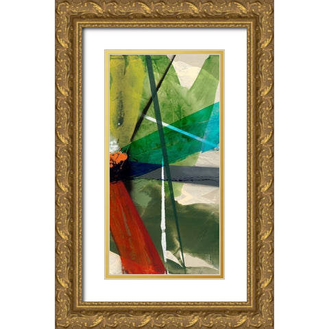 Shattered II Gold Ornate Wood Framed Art Print with Double Matting by Jasper, Sisa