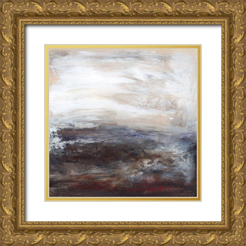Abstract Illusion I Gold Ornate Wood Framed Art Print with Double Matting by Gordon, Sharon