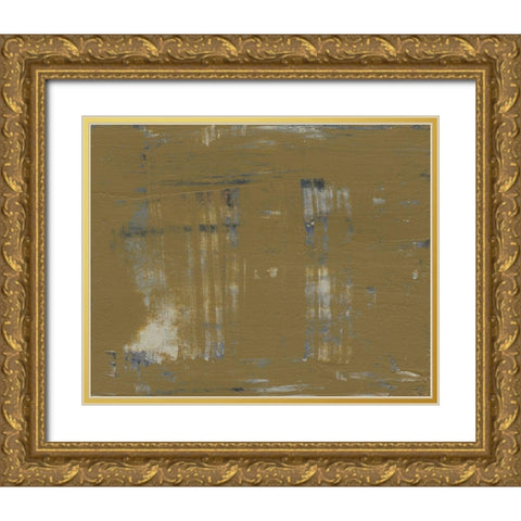 Mystique Abstract II Gold Ornate Wood Framed Art Print with Double Matting by Gordon, Sharon