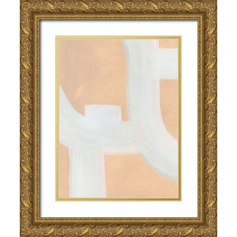 Neutral Winding Paths II Gold Ornate Wood Framed Art Print with Double Matting by Green, Jacob