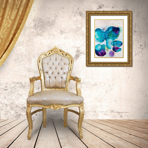 Aegean Dream II Gold Ornate Wood Framed Art Print with Double Matting by Combs, Joyce