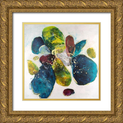 Interpretations II Gold Ornate Wood Framed Art Print with Double Matting by Combs, Joyce