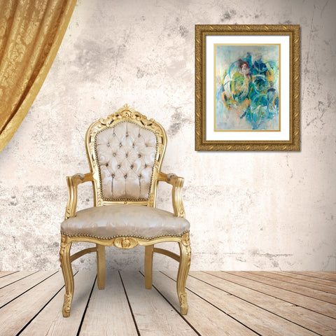 Silent Energy II Gold Ornate Wood Framed Art Print with Double Matting by Combs, Joyce