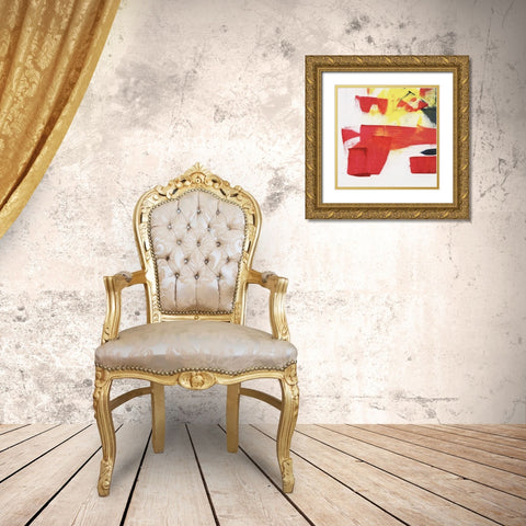 Evolution III Gold Ornate Wood Framed Art Print with Double Matting by Combs, Joyce