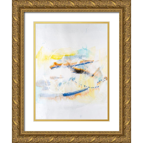 Spacial I Gold Ornate Wood Framed Art Print with Double Matting by Combs, Joyce