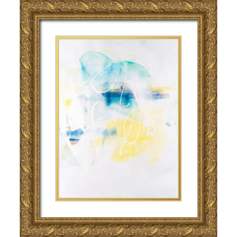 Spacial II Gold Ornate Wood Framed Art Print with Double Matting by Combs, Joyce