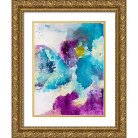 Dreaming I Gold Ornate Wood Framed Art Print with Double Matting by Combs, Joyce