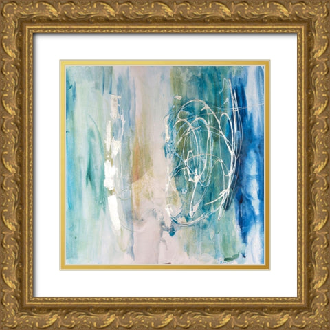 Salty Sea II Gold Ornate Wood Framed Art Print with Double Matting by Combs, Joyce