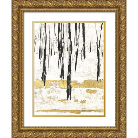 Gilded Winter II Gold Ornate Wood Framed Art Print with Double Matting by Harper, Ethan