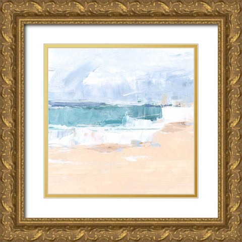 Caribbean Horizon I Gold Ornate Wood Framed Art Print with Double Matting by Harper, Ethan