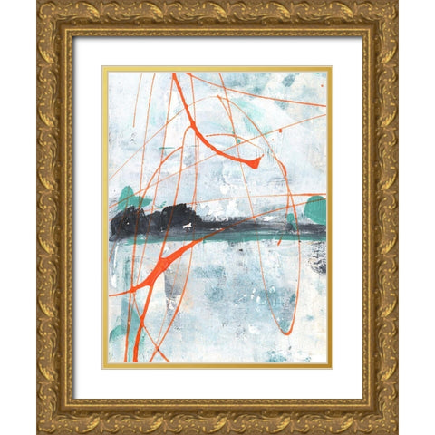 Orange Zest I Gold Ornate Wood Framed Art Print with Double Matting by Harper, Ethan