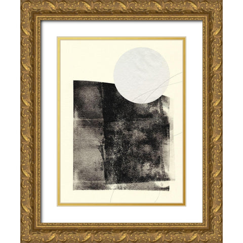 Black And White Roller II Gold Ornate Wood Framed Art Print with Double Matting by Green, Jacob