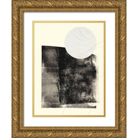 Black And White Roller II Gold Ornate Wood Framed Art Print with Double Matting by Green, Jacob