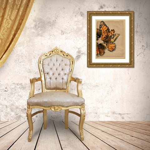 Winged Wreath I Gold Ornate Wood Framed Art Print with Double Matting by Parker, Jennifer Paxton