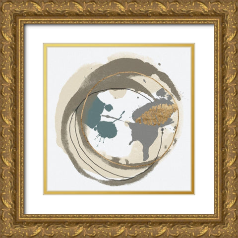Circular Inclusion I Gold Ornate Wood Framed Art Print with Double Matting by Saunders, Alonzo