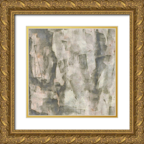 Grey Space II Gold Ornate Wood Framed Art Print with Double Matting by Saunders, Alonzo