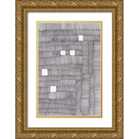 Tedious II Gold Ornate Wood Framed Art Print with Double Matting by Moore, Regina
