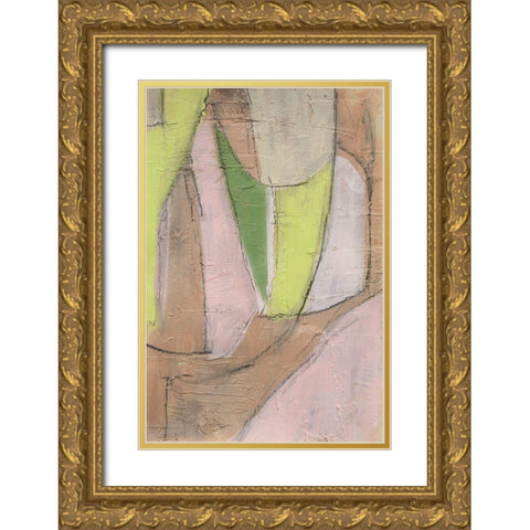 Many Layers I Gold Ornate Wood Framed Art Print with Double Matting by Moore, Regina