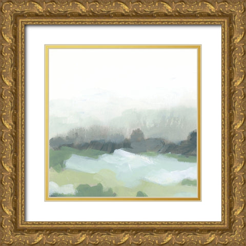 Strata Field IV Gold Ornate Wood Framed Art Print with Double Matting by Vess, June Erica