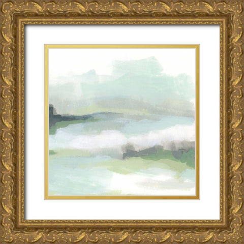 Strata Field VI Gold Ornate Wood Framed Art Print with Double Matting by Vess, June Erica