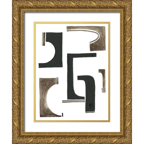 Midway I Gold Ornate Wood Framed Art Print with Double Matting by Moore, Regina