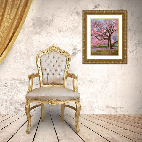 Maggie Gold Ornate Wood Framed Art Print with Double Matting by Sweetwater