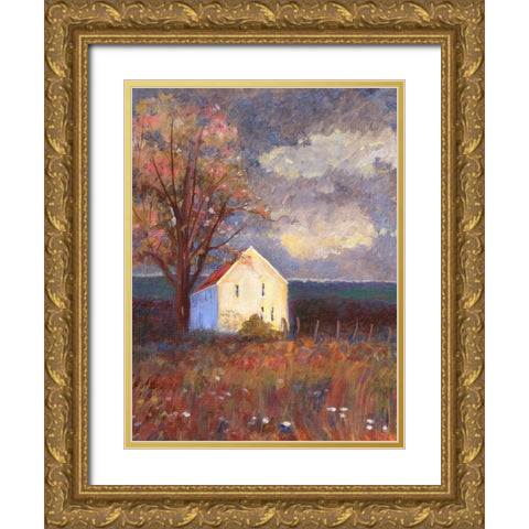 September Gold Ornate Wood Framed Art Print with Double Matting by Sweetwater