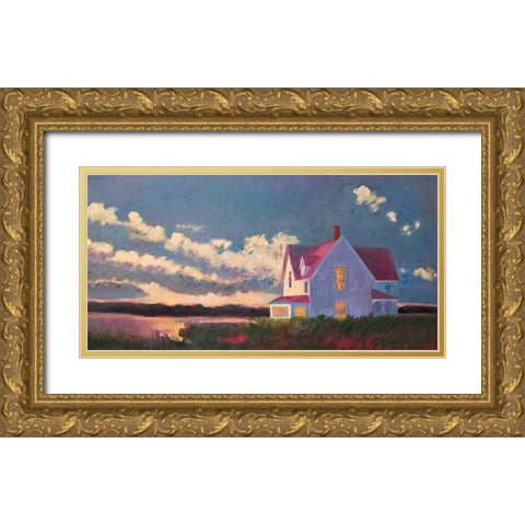 Before the Storm Gold Ornate Wood Framed Art Print with Double Matting by Sweetwater