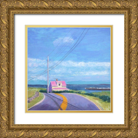Sunday Gold Ornate Wood Framed Art Print with Double Matting by Sweetwater