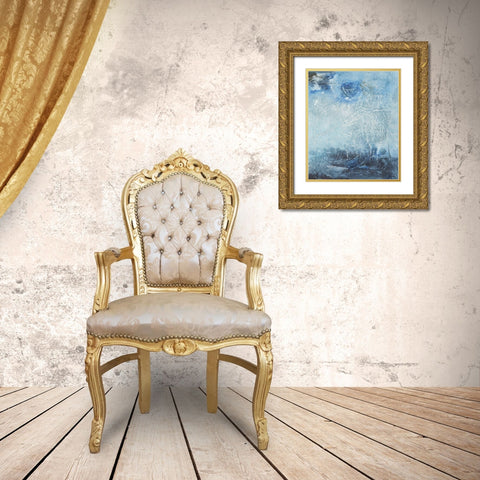 Coastal Seas IV Gold Ornate Wood Framed Art Print with Double Matting by Combs, Joyce