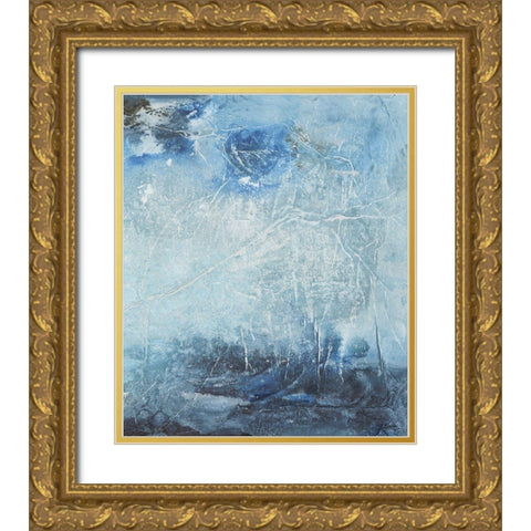 Coastal Seas IV Gold Ornate Wood Framed Art Print with Double Matting by Combs, Joyce