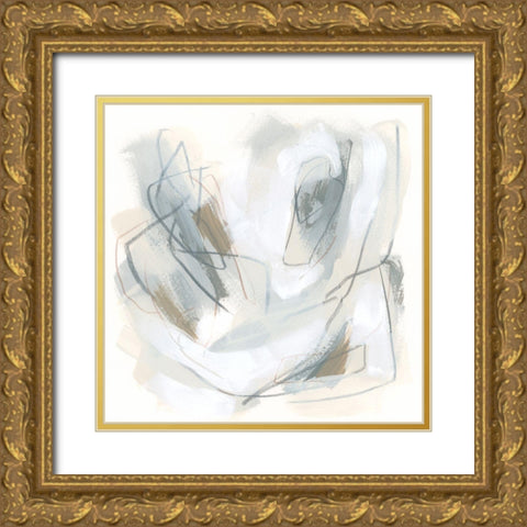 Neutral Assembly VI Gold Ornate Wood Framed Art Print with Double Matting by Vess, June Erica