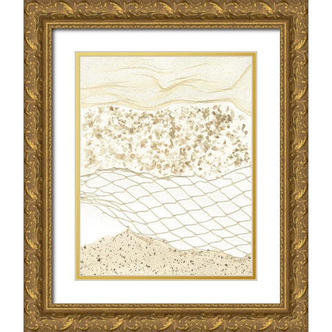 Coast Away I Gold Ornate Wood Framed Art Print with Double Matting by Lam, Vanna