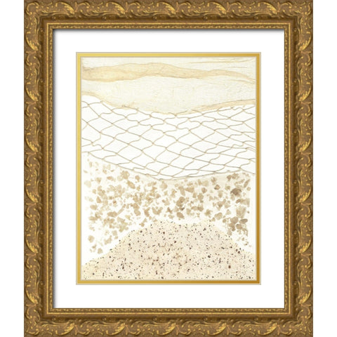 Coast Away II Gold Ornate Wood Framed Art Print with Double Matting by Lam, Vanna