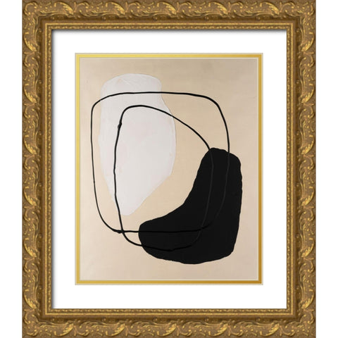 Avant Mod I Gold Ornate Wood Framed Art Print with Double Matting by Lam, Vanna