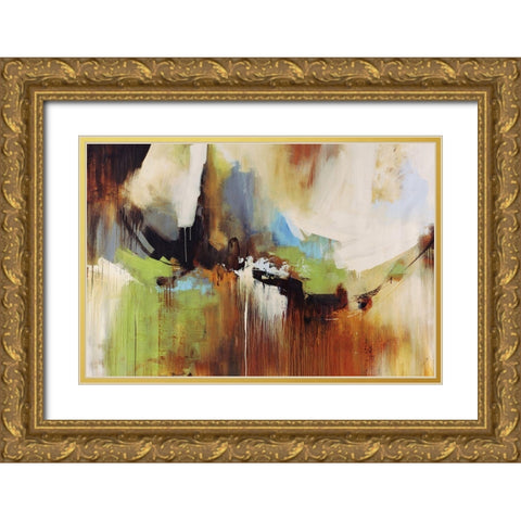 Sienna Gold Ornate Wood Framed Art Print with Double Matting by Edmunds, Sydney