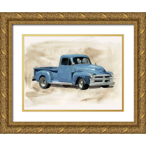 Pickup I Gold Ornate Wood Framed Art Print with Double Matting by Barnes, Victoria