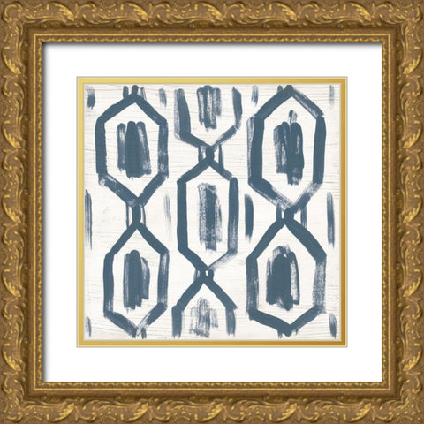 Decorative Signals II Gold Ornate Wood Framed Art Print with Double Matting by Vess, June Erica